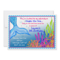 Mermaid Birthday Invitations