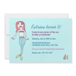Mermaid Birthday Party Invitations