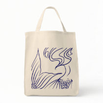 Mermaid Blue Canvas Bag