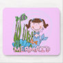 Mermaid - Brunette Tshirts and Gifts Mouse Pads