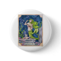 Mermaid Pinback Button