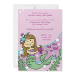 Mermaid Down Under Invitations: Brunette