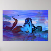 Mermaid Dreams By Michelle Wilder Posters