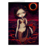 "Mermaid Eclipse" Greeting Card