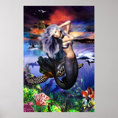 Mermaid Fantasea Poster by Skydancer