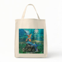 Mermaid Grocery Tote Bag