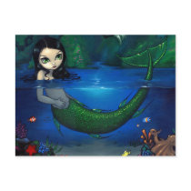 "Mermaid in Her Grotto" Postcard