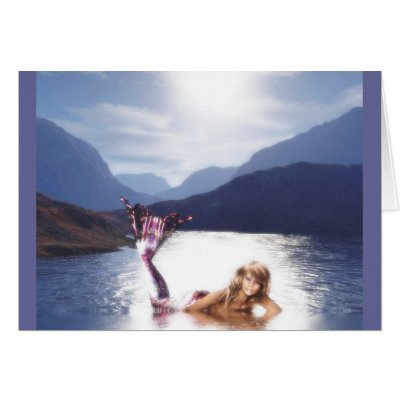 Mermaid of the Light Greeting Cards by SophiaDeer