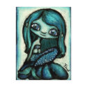 Mermaid on a shell postcards
