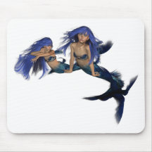 Mermaid Pair Mouse Pad