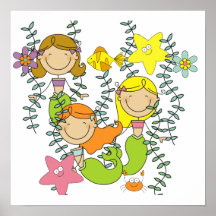 Mermaid Party Print