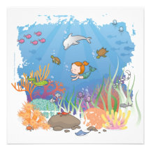 Mermaid Personalised Announcements