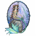 Mermaid Photo Sculpture Ornament by Molly Harrison