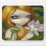 "Mermaid Picking Lotus Blossoms" Mousepad