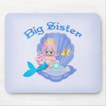 Mermaid Princess Big Sister Mouse Pads