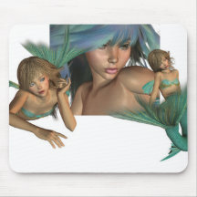 Mermaid Reflections Mouse pad