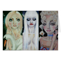 Mermaid Song, Lily, Leda and the Swan Greeting Card
