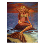Mermaid Sunset - Postcard