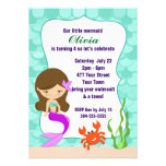 Mermaid Under The Sea Pool Party Personalized Invite