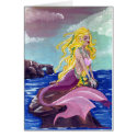 Mermaid v3. Greeting Card (blank)