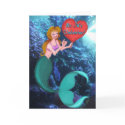 Mermaid Valentine cards