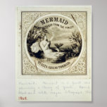 Mermaid, Vintage 1868 posters