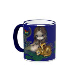 "Mermaid with a Golden Dragon" Mug