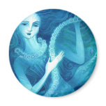 Mermaid with a String of Pearls Fridge Magnets
