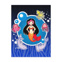 Mermaid with Attitude Custom Postcard