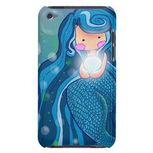 Mermaid with bright pearl iPod Touch Case-Mate