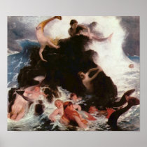 Mermaids At Play Print
