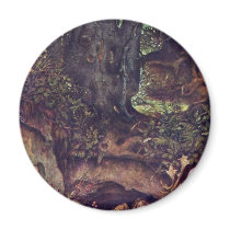 Mermaids Deer Mortifying By Schwind Moritz Von Refrigerator Magnets
