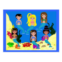 Mermaids from around the World Postcard