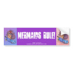 "MERMAIDS RULE!" Bumper Sticker bumper stickers