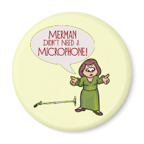 Merman/Microphone Magnet
