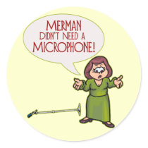 Merman/Microphone Stickers