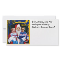 Merry Bailout Photo Card Template