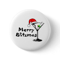 Merry Blitzmas Christmas Button