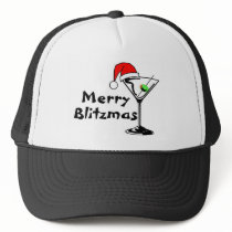 Merry Blitzmas Christmas Trucker Hats