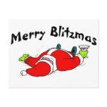 Merry Blitzmas Santa Post Cards