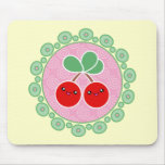 Merry Cherries Kawaii Mousepad