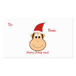 Merry Chimpmas! Christmas gifts business cards