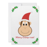 Merry Chimpmas! Christmas gifts Invitations