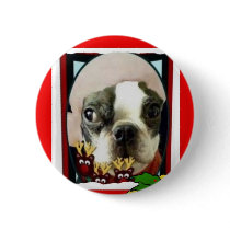 MERRY CHIRSTMAS PINBACK BUTTON