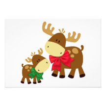 Merry Chris-Moose Personalised Invitation