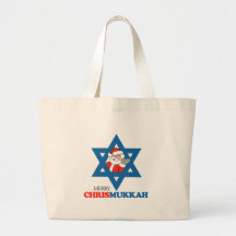Merry Chrismukkah - Canvas Bags