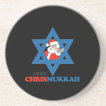 Merry Chrismukkah - Drink Coaster
