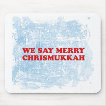 merry chrismukkah mouse mat