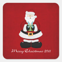 Merry Christmas 2011 Square Sticker