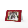 Merry Christmas Akita dog greeting card